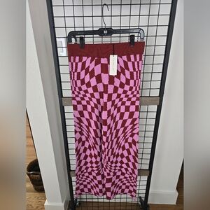 NWT Daydreamer Magenta Wave Sweater Knit Pants
